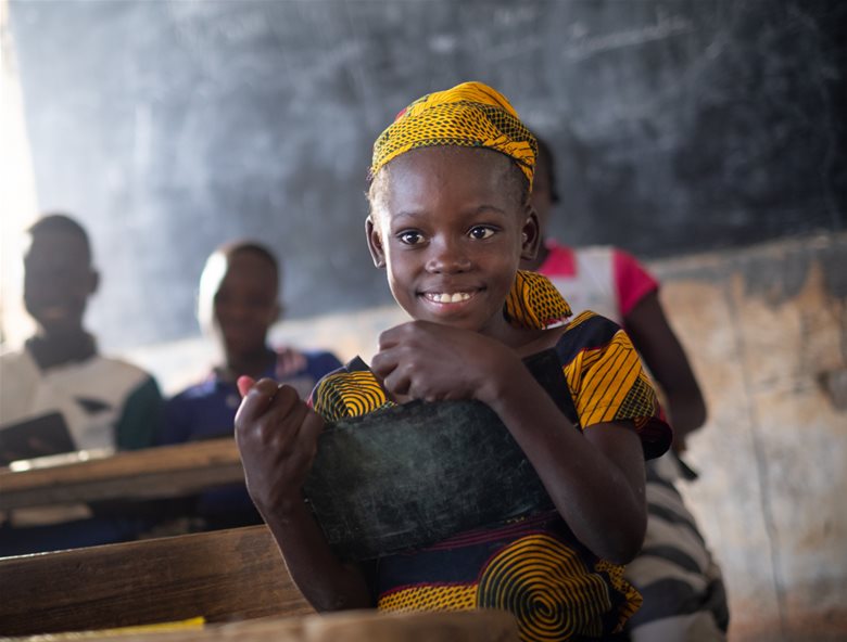 Skolejente fra Burkina Faso